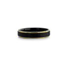 Tungsten ring sort &amp; guld