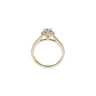 Hartford forlovelsesring med pære cut safir og diamanter i guld