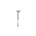 Oxford silver pear solitaire ring med sten